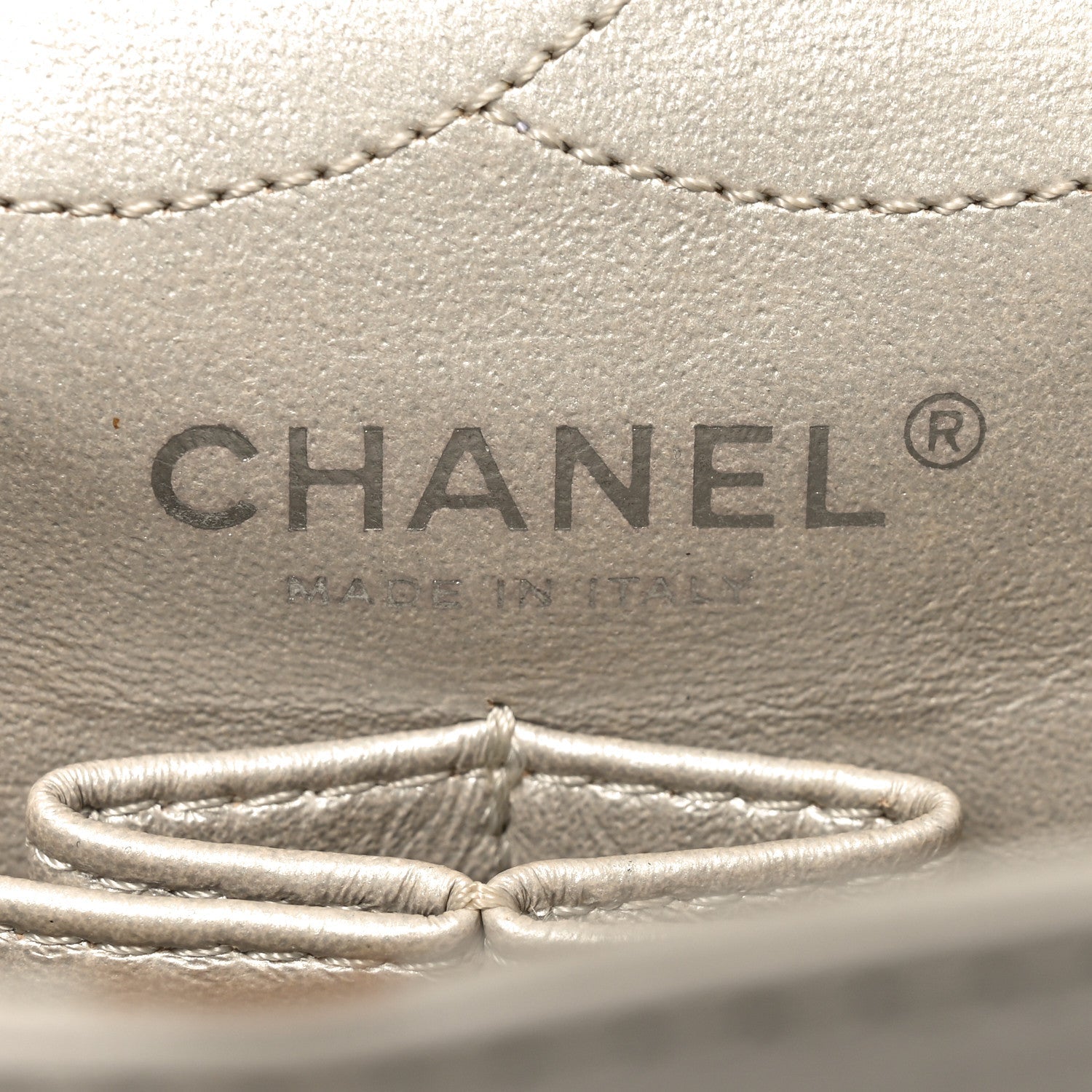 Metallic Aged Calfskin Quilted 2.55 Reissue 226 Flap Grey
