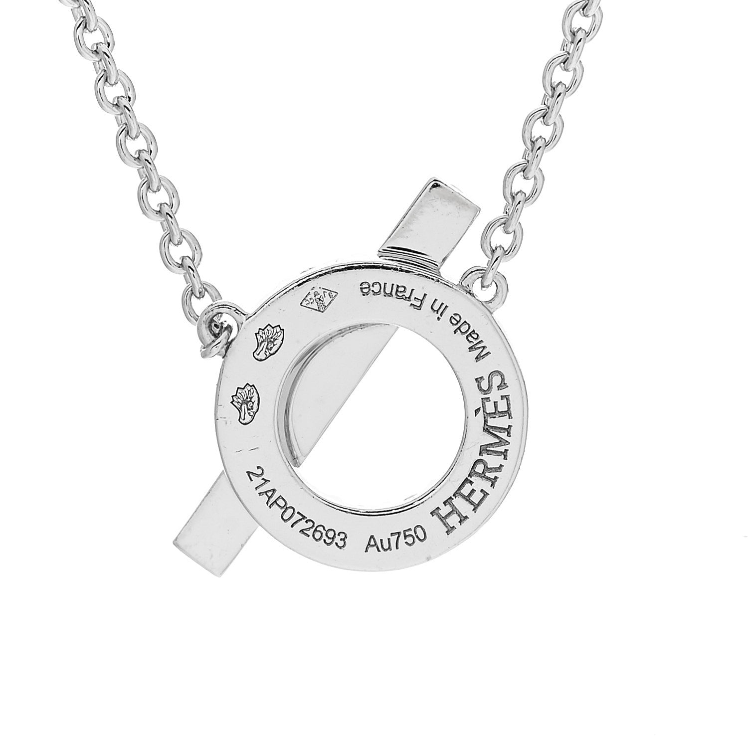 18K White Gold Diamond Finesse Pendant Necklace