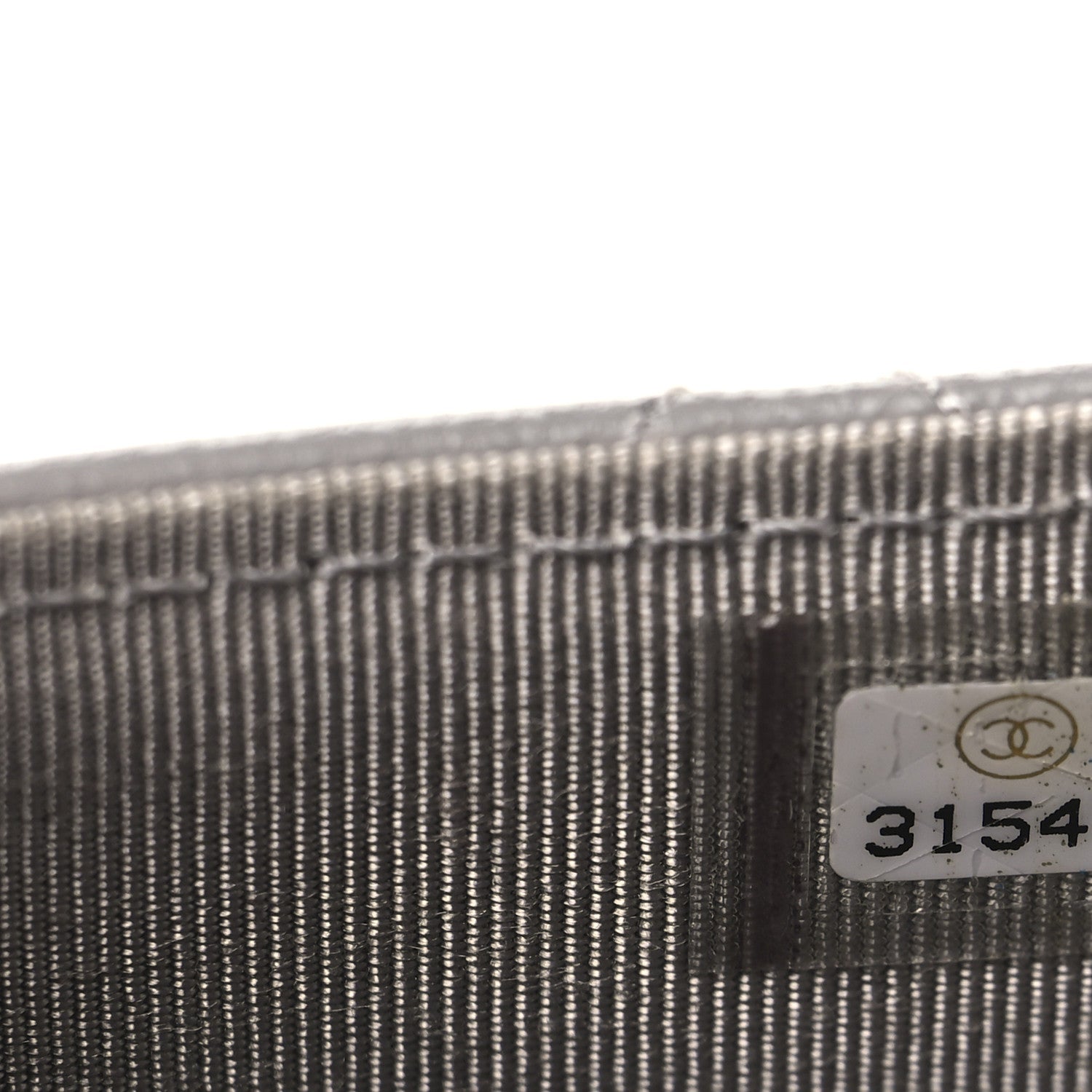 Lambskin Quilted Flap Card Holder Wallet Grey