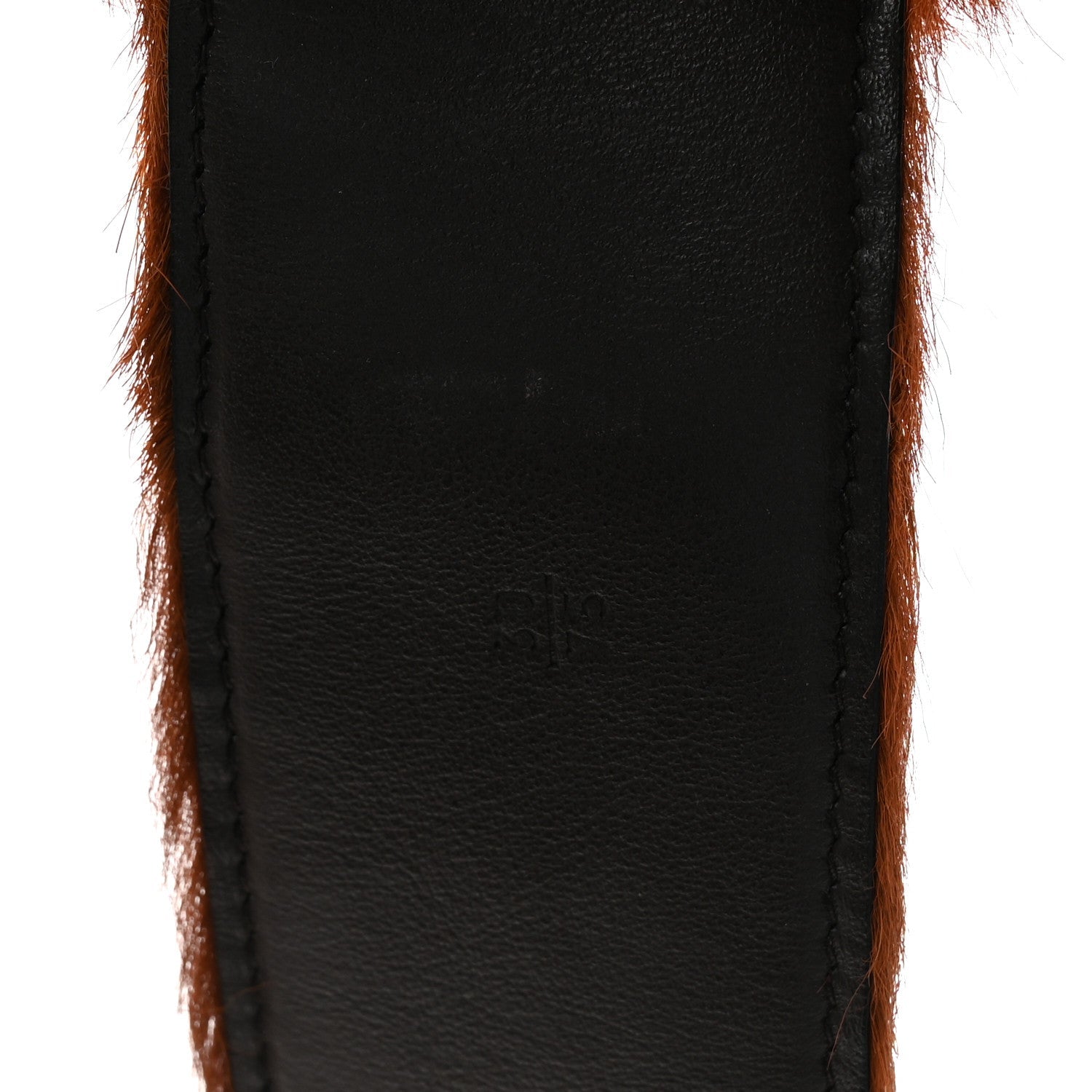 Cavallino Calf Hair Belt 75 30 Cognac