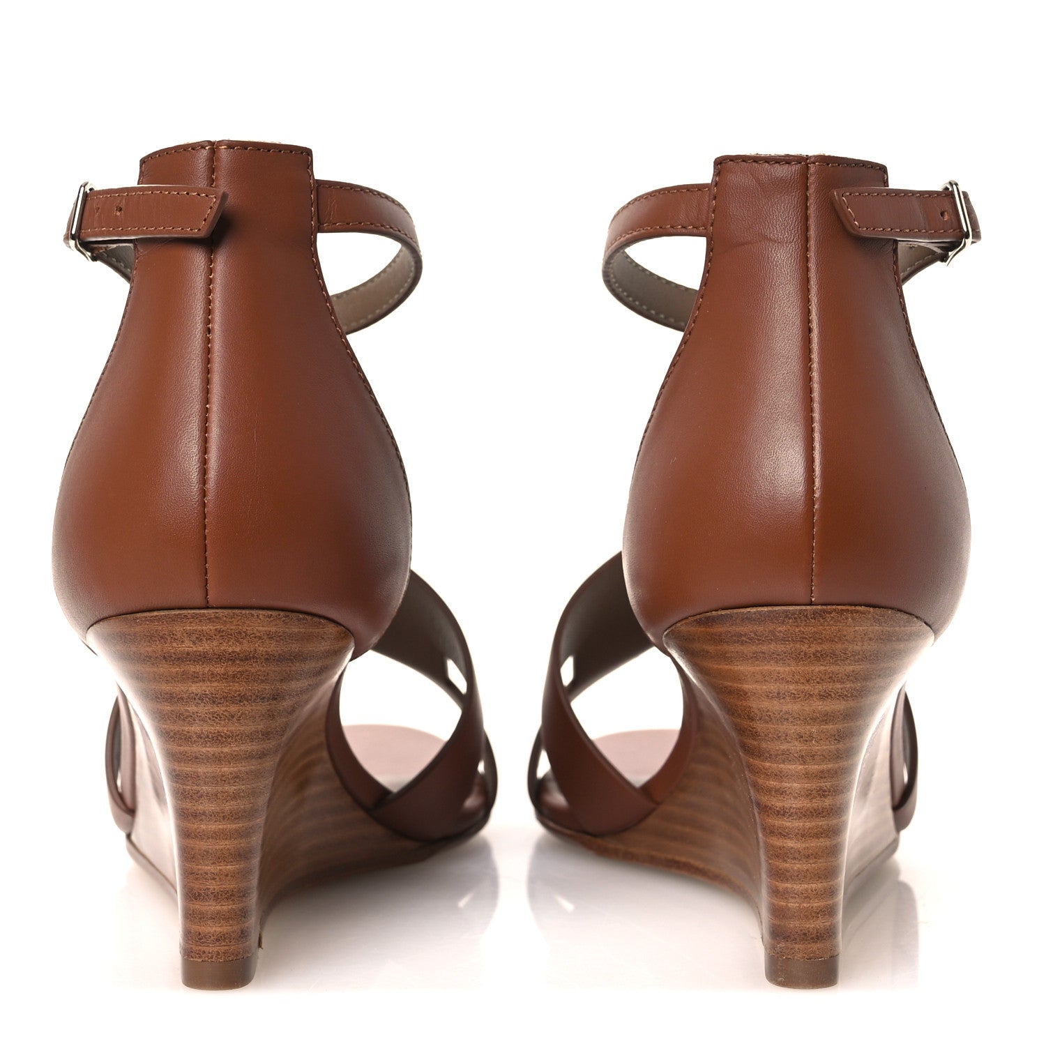 Calfskin Legend Wedge Sandals 35 Gold