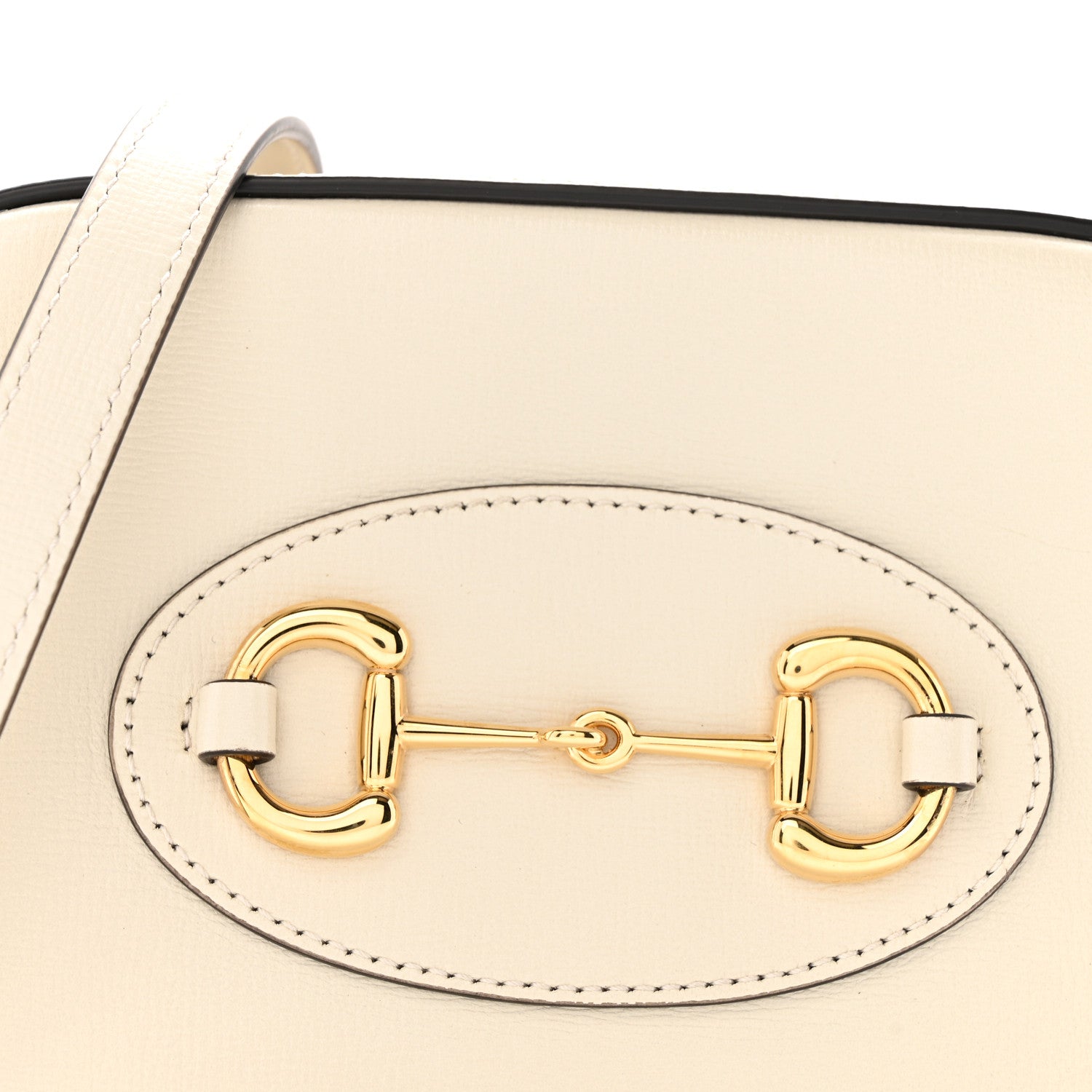 Azalea Calfskin Mini Horsebit 1955 Camera Shoulder Bag Mystic White