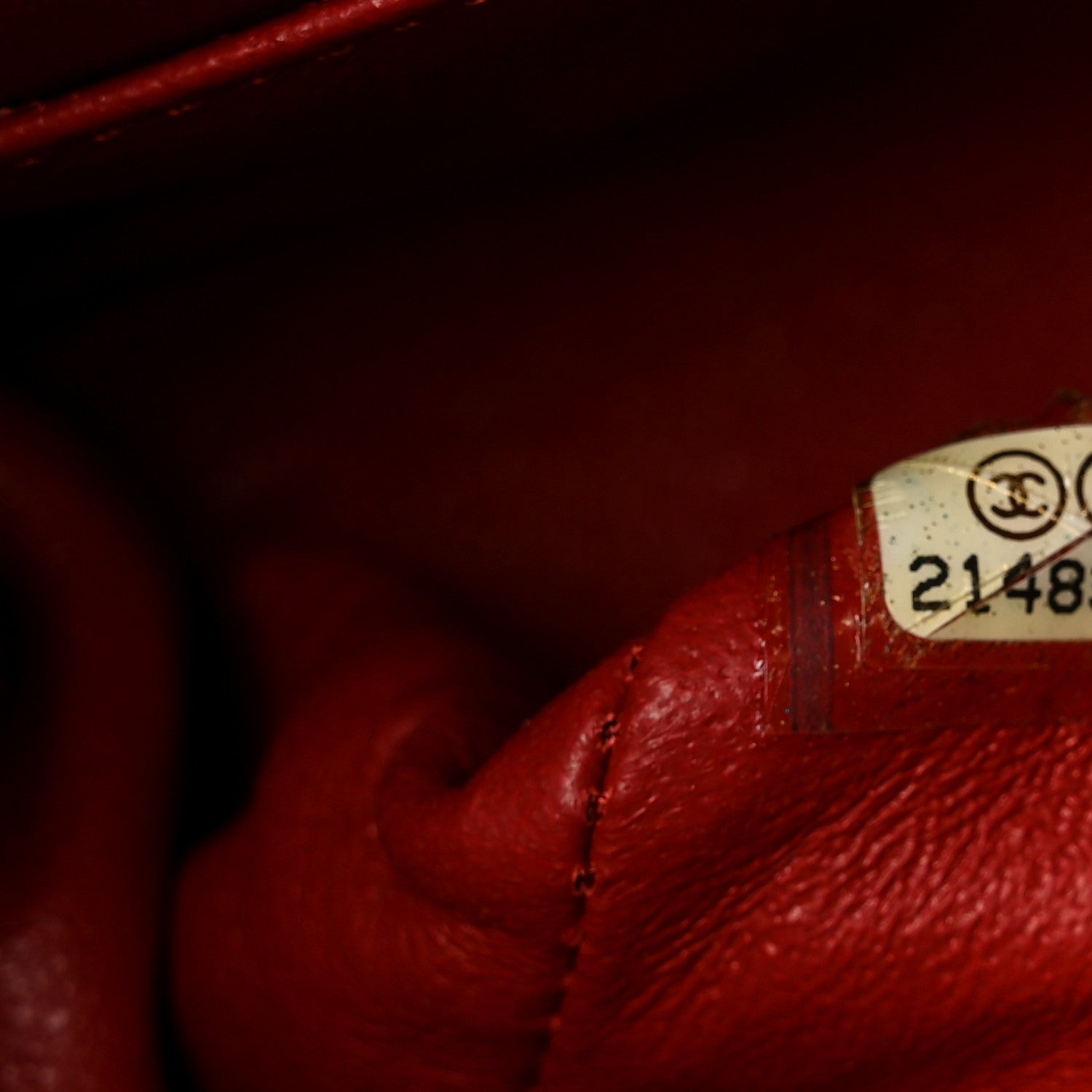 Lambskin Quilted Medium Double Flap Red