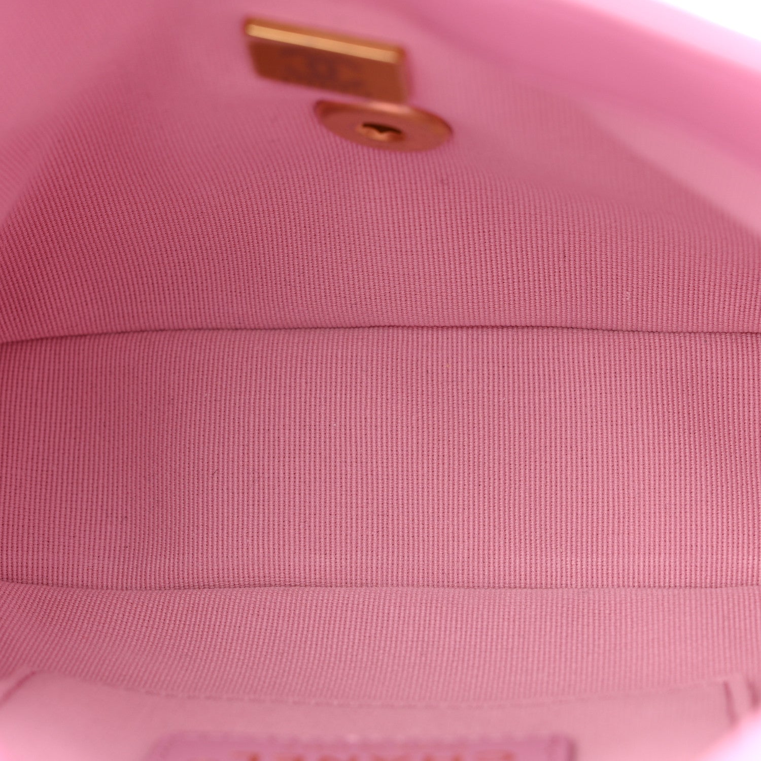 Lambskin Quilted Mini Lacquered Chain Flap Pink