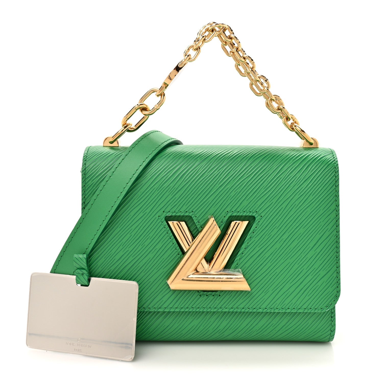 Epi Twist Shoulder Bag PM Serpentine Green
