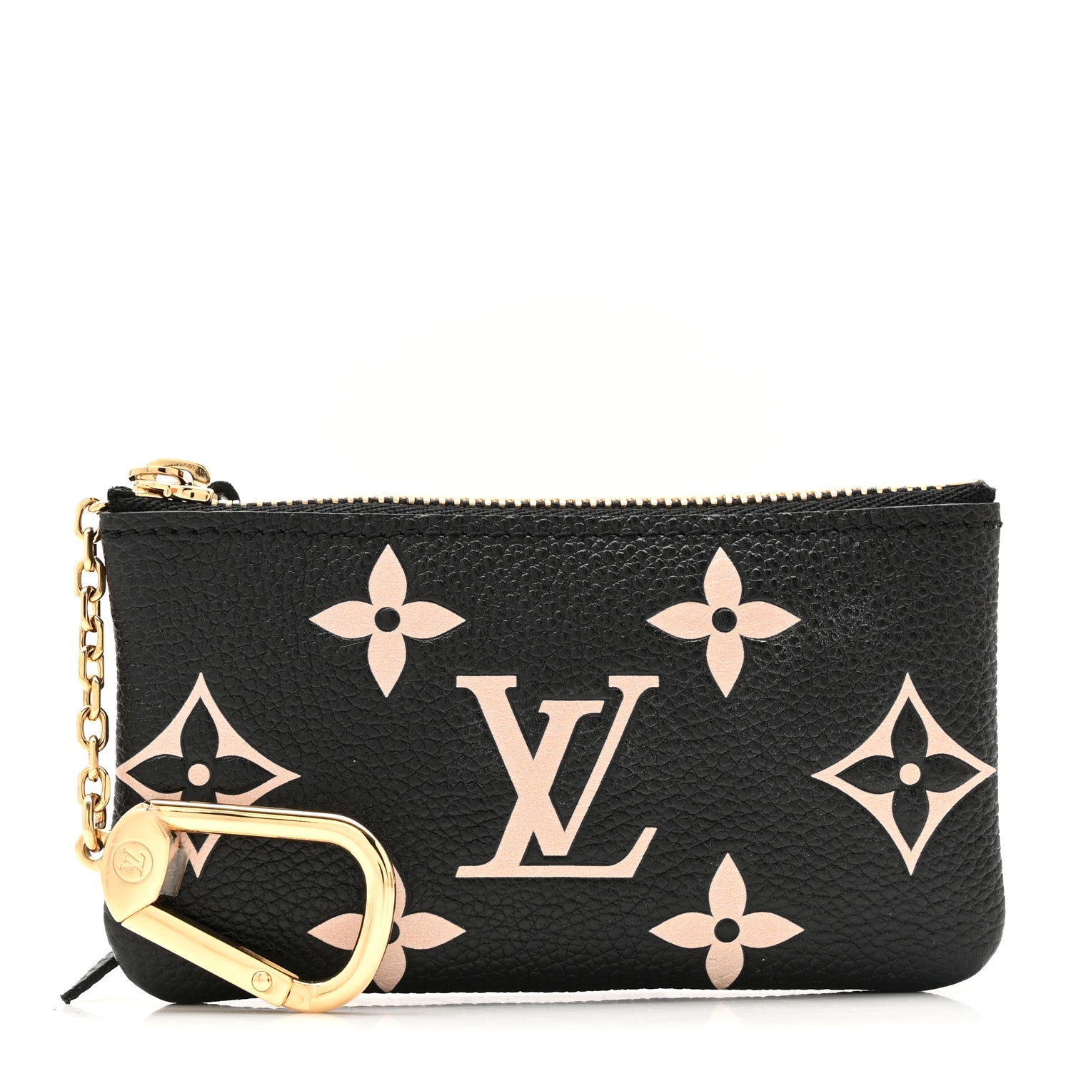 Empreinte Monogram Giant Key Pouch Black Beige