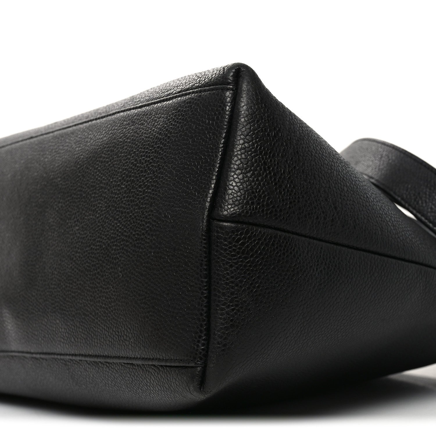 Caviar Large CC Shoulder Bag Black