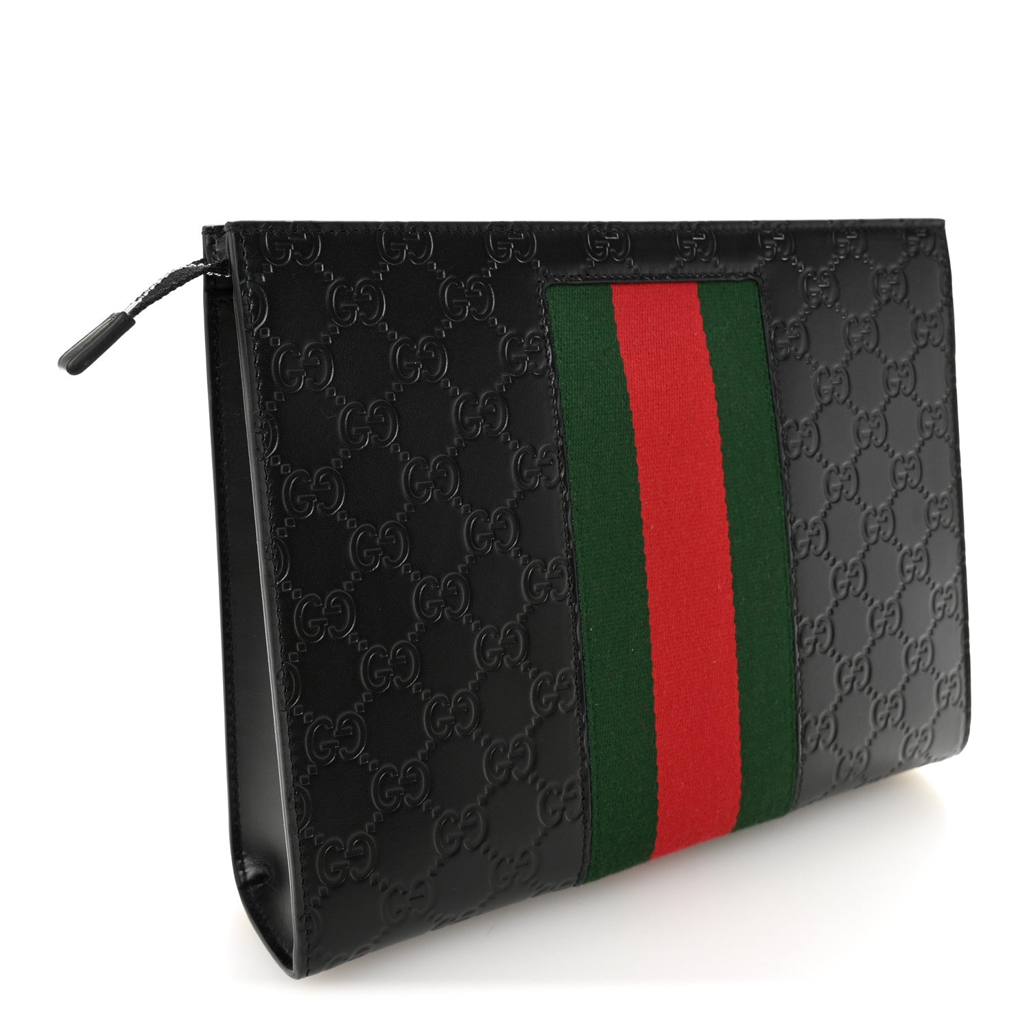 Guccissima Signature Web New Web Cosmetic Case Black