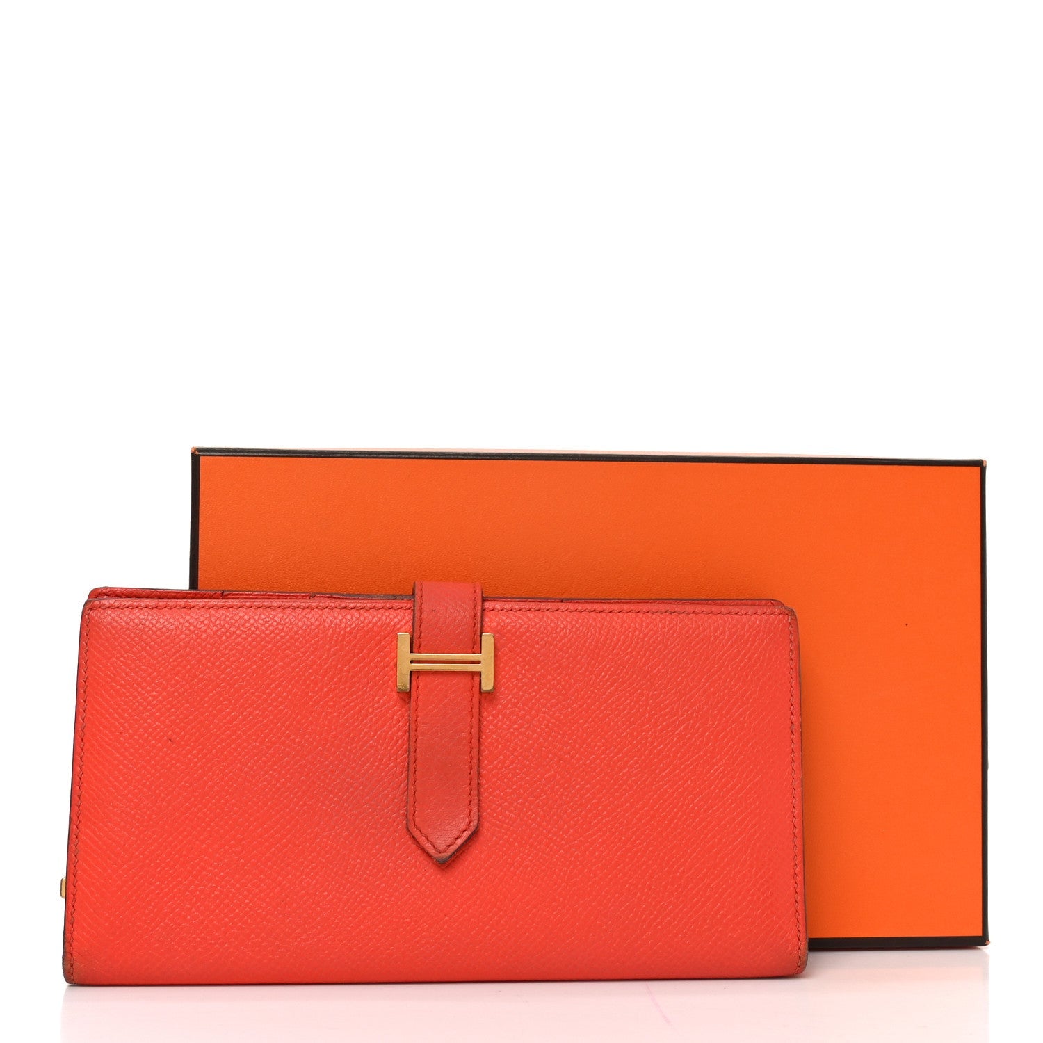 Epsom Bearn Gusset Wallet Orange Poppy