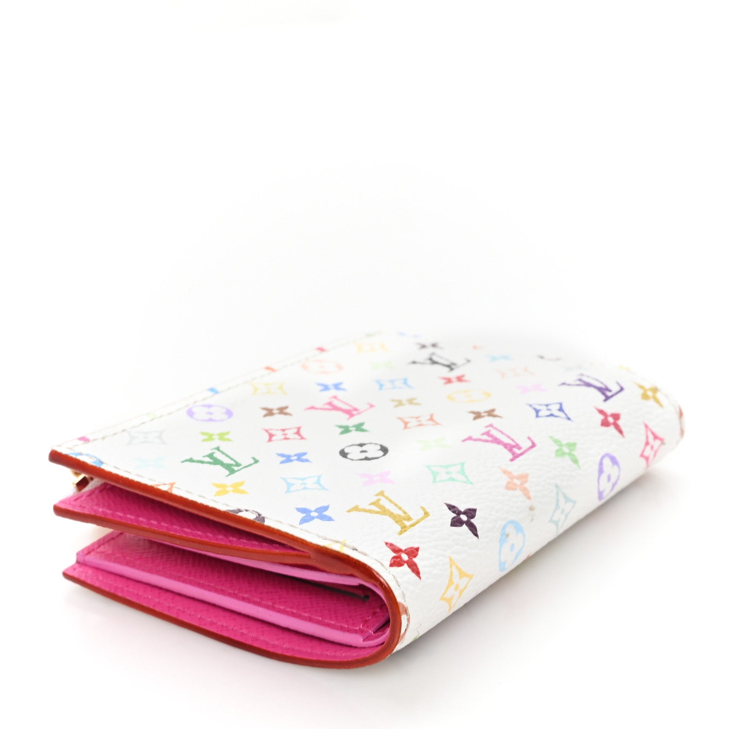 LV X TM Monogram Multicolor Lisa Wallet White