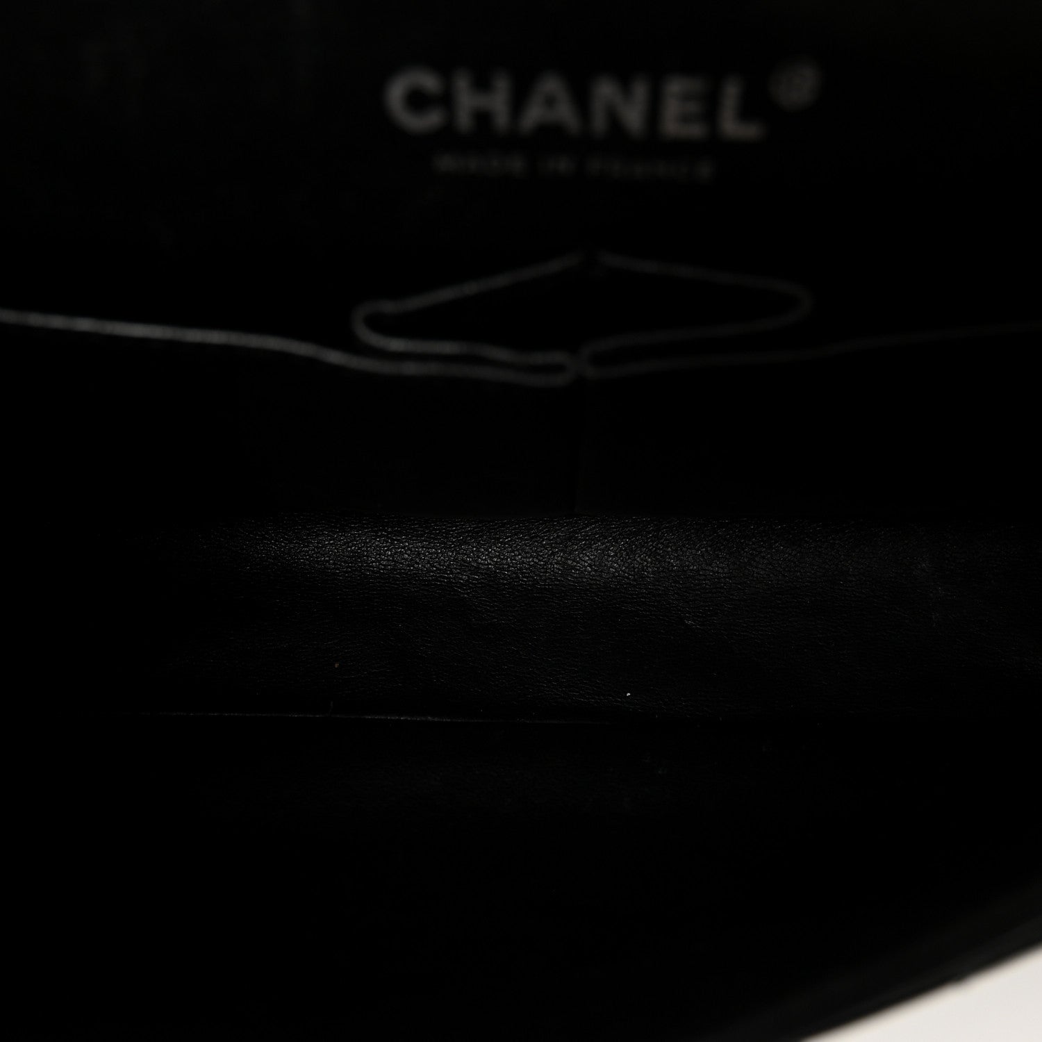 Patent Quilted Medium Double Flap Black