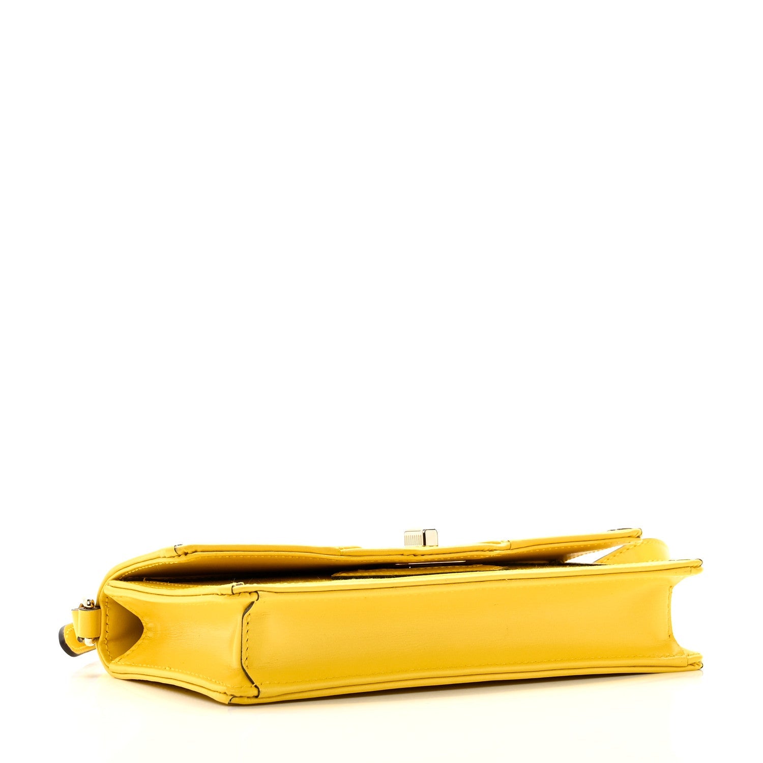 GG Monogram Textured Dollar Calfskin Mini Luce Shoulder Bag Yellow