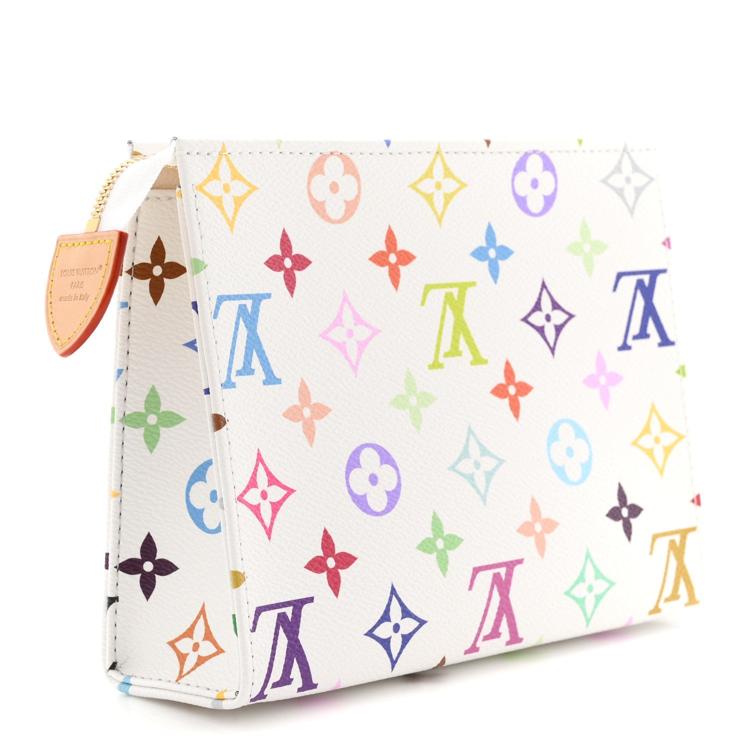 LV X TM Monogram Multicolor Toiletry Pouch 19  White