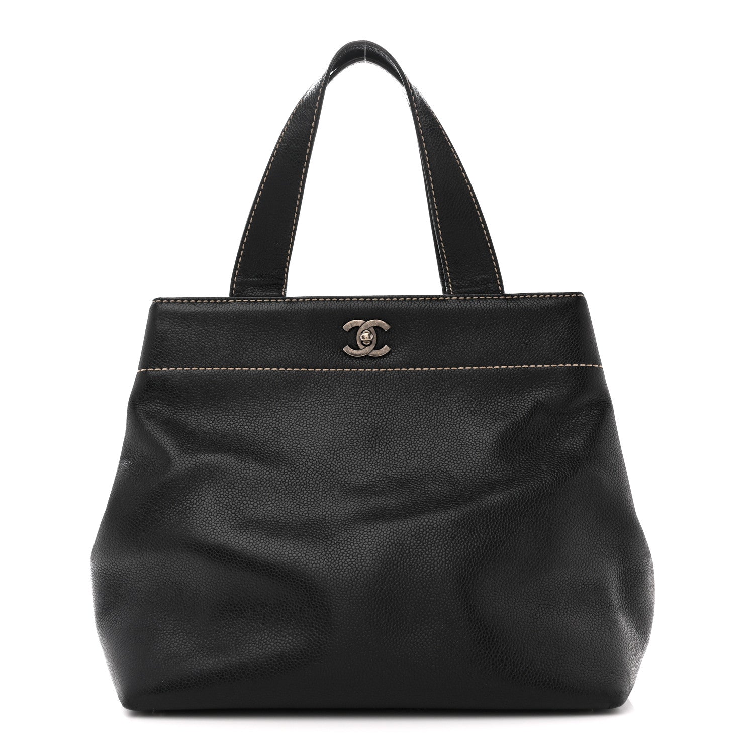 Caviar Shopping Tote Black