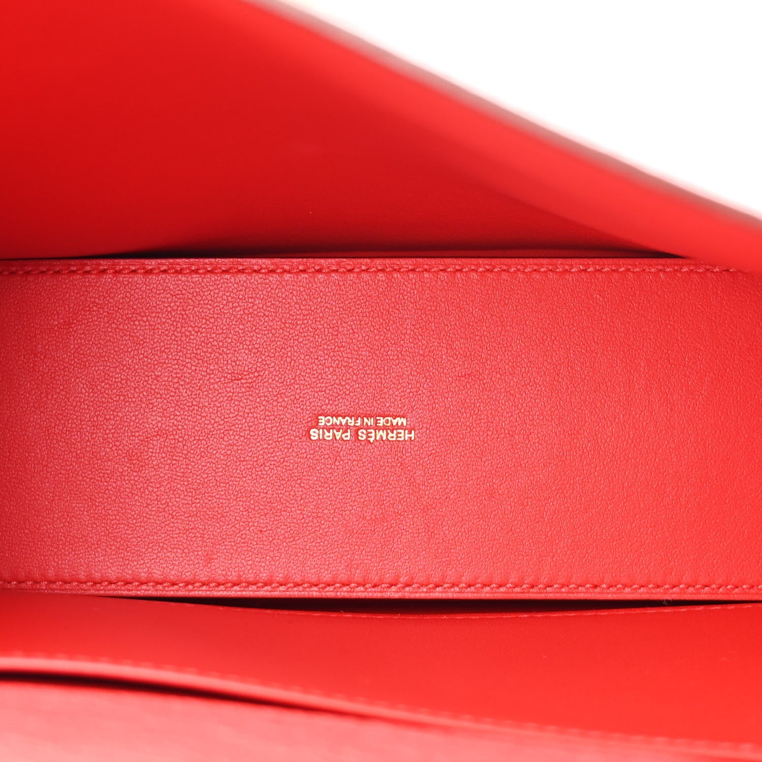 Ostrich Kelly Danse II Belt Bag Rouge Vif
