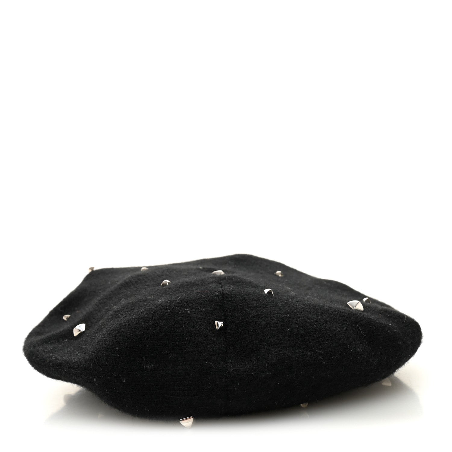 Cashmere Medor Studded Darling Beret S Black