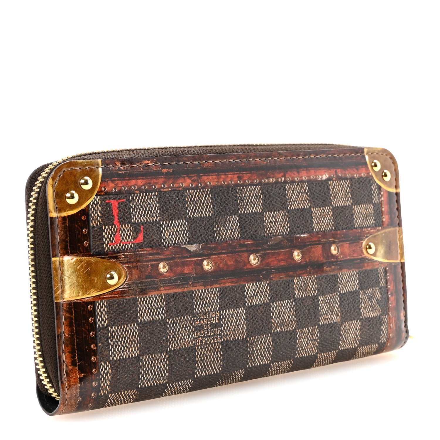 Transformed Damier Ebene Time Trunk Zippy Wallet