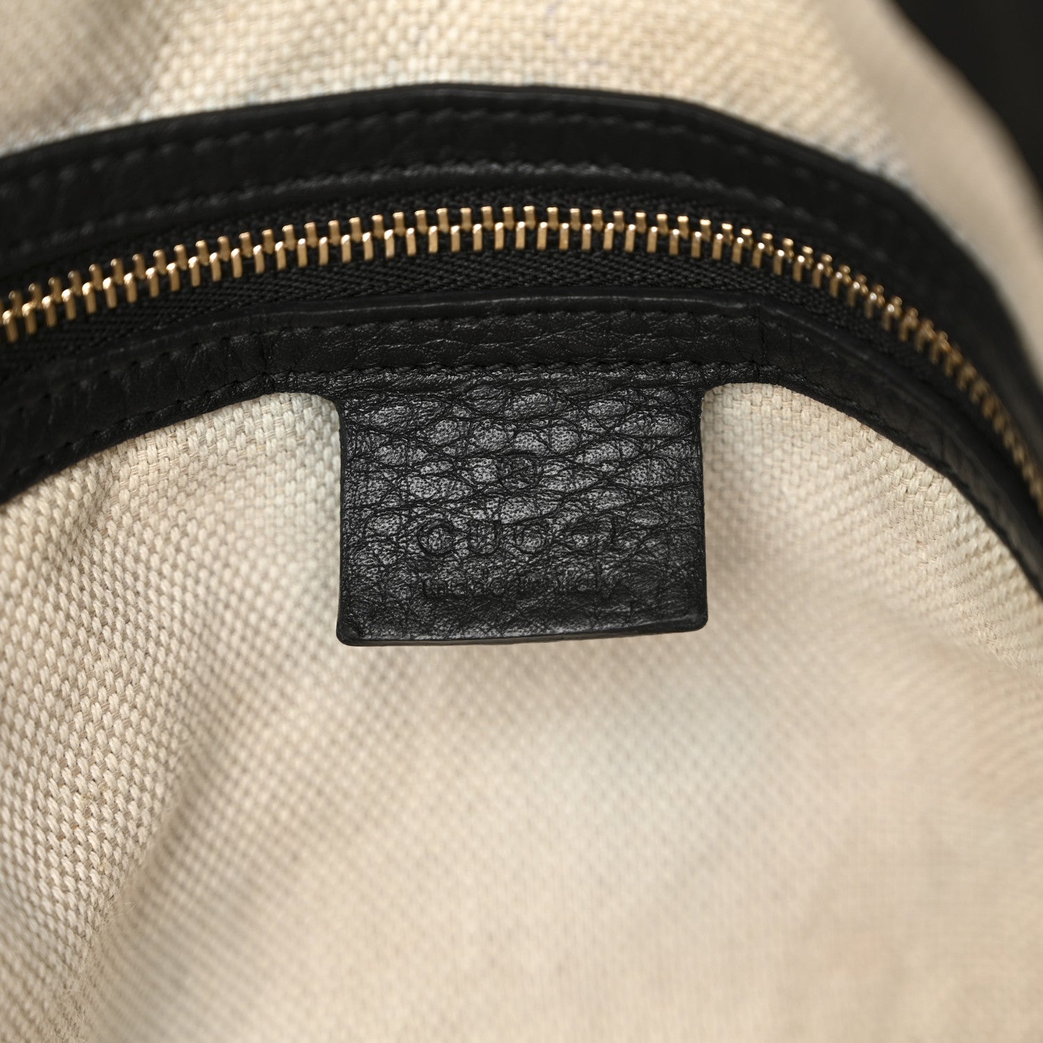 Pebbled Calfskin Medium Soho Shoulder Bag Black