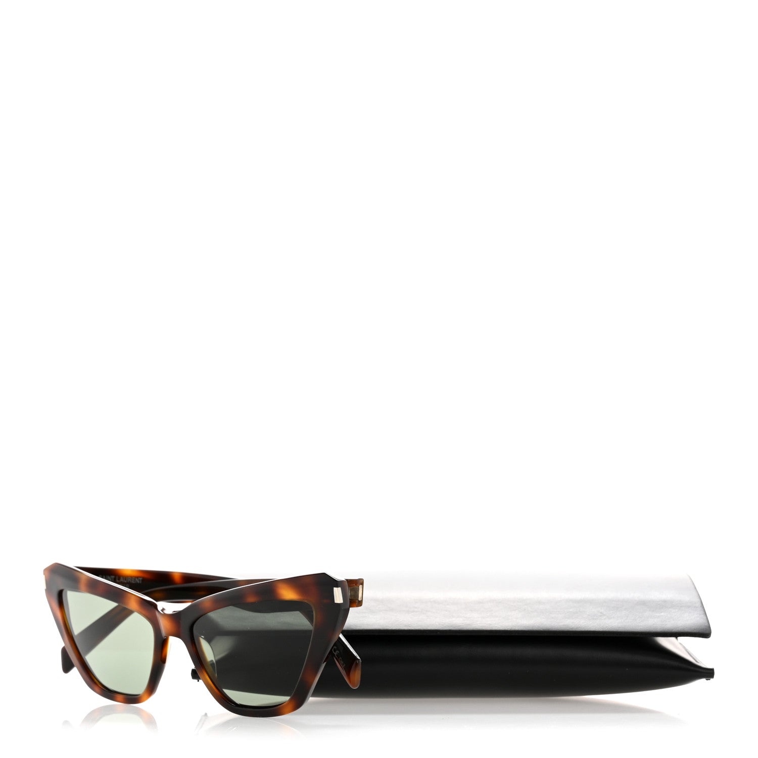 Acetate New Wave Cat Eye Sunglasses SL 466 Tortoise