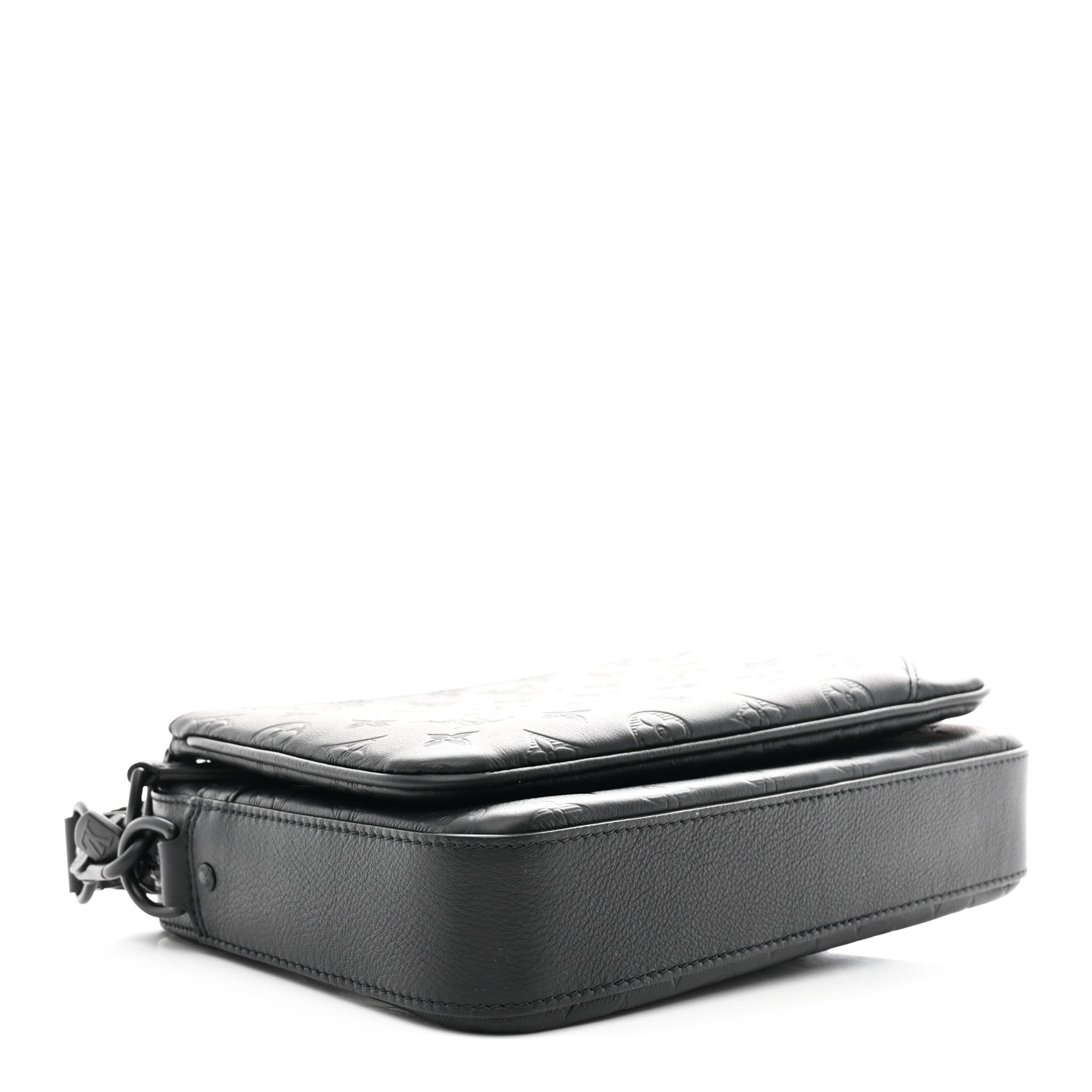 Calfskin Monogram Shadow Trio Messenger Black