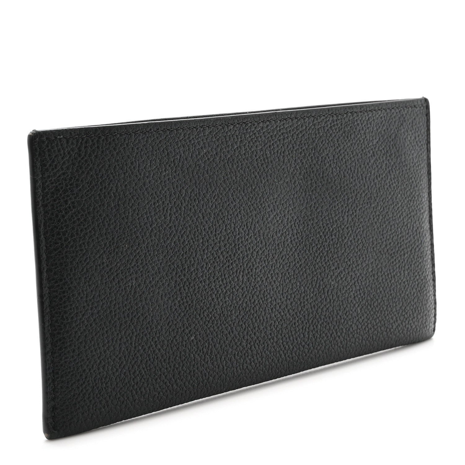 Calfskin Felicie Chain Wallet Card Holder Insert Black
