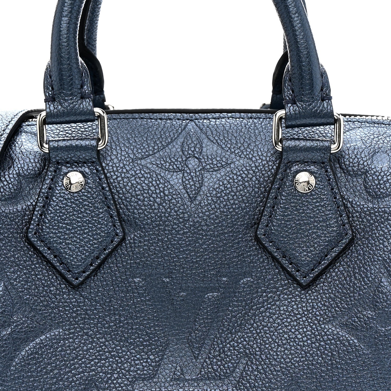Metallic Empreinte Monogram Giant Speedy Bandouliere 20 Navy Nacre