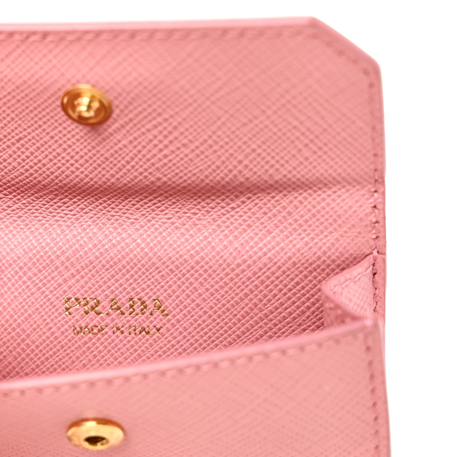 Saffiano Key Ring Card Holder Wallet Petalo