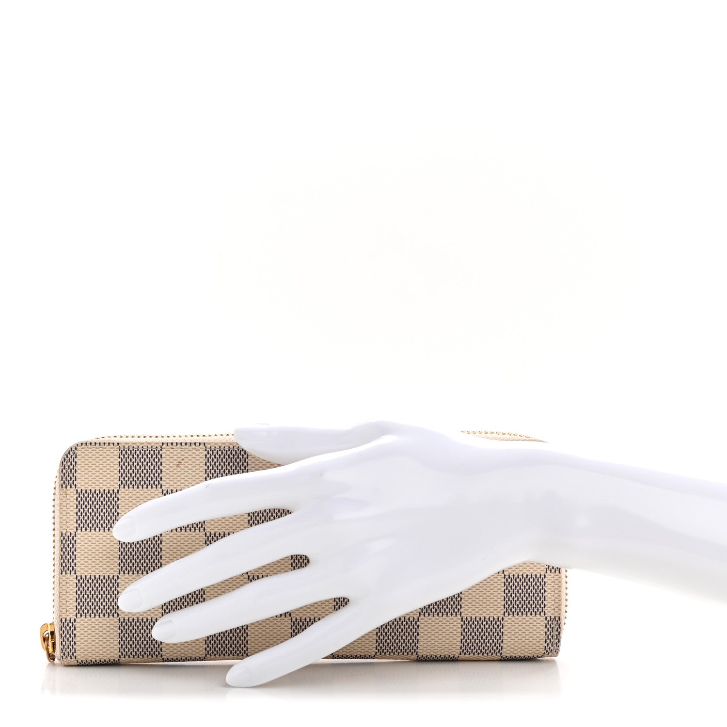 Damier Azur Clemence Wallet Rose Ballerine