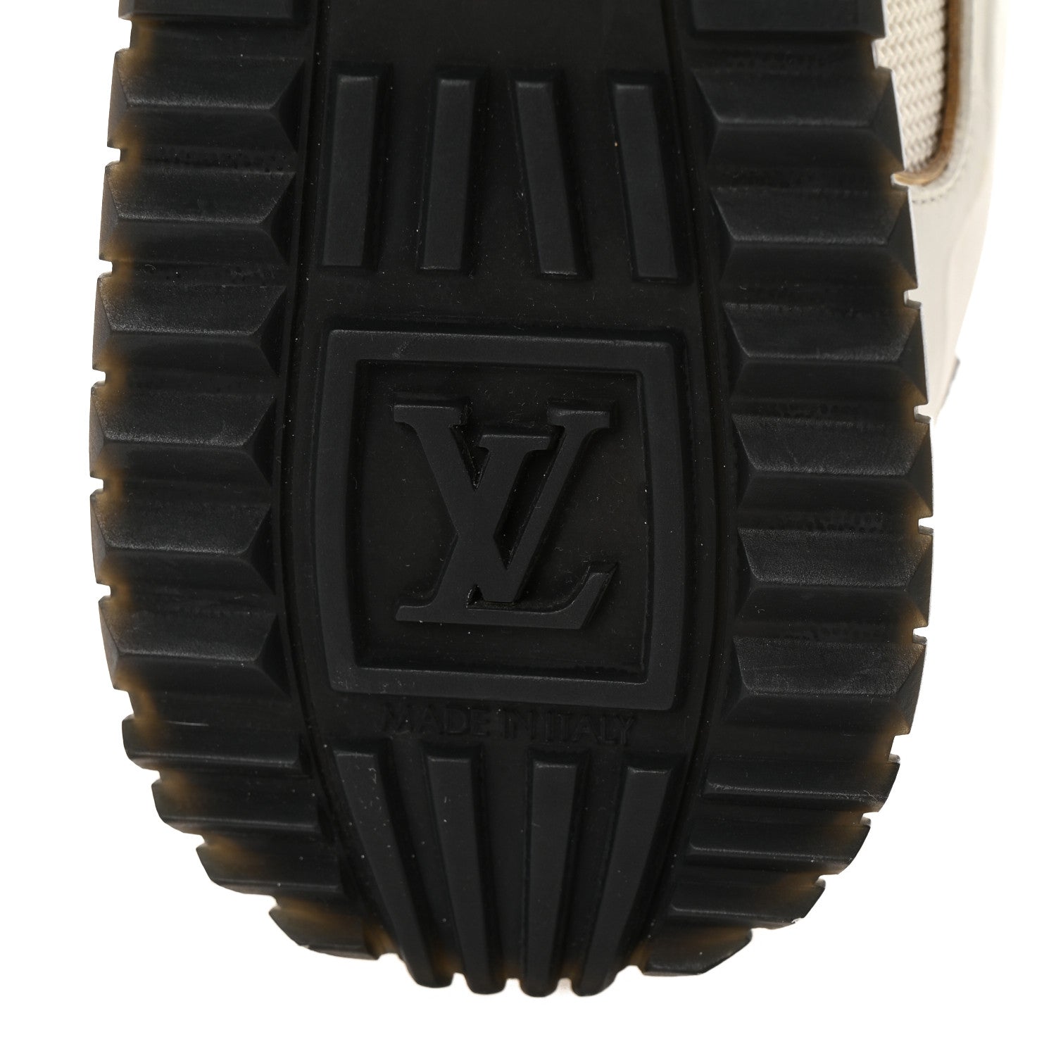 Calfskin Monogram Mesh Run Away Sneakers 37.5 White