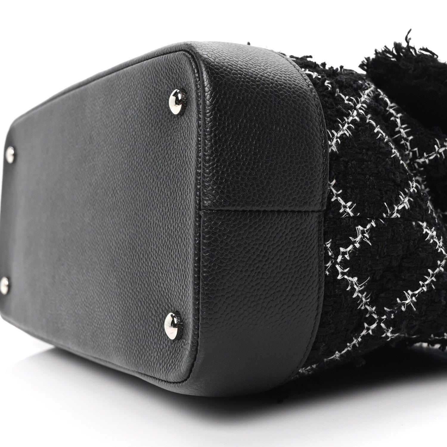 Tweed Trip Top Handle Flap Black