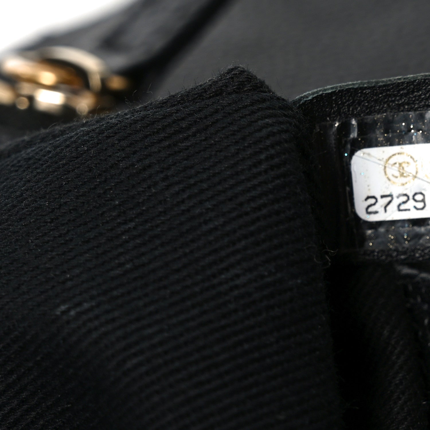 Caviar Diamond Stitched Top Handle Flap Black