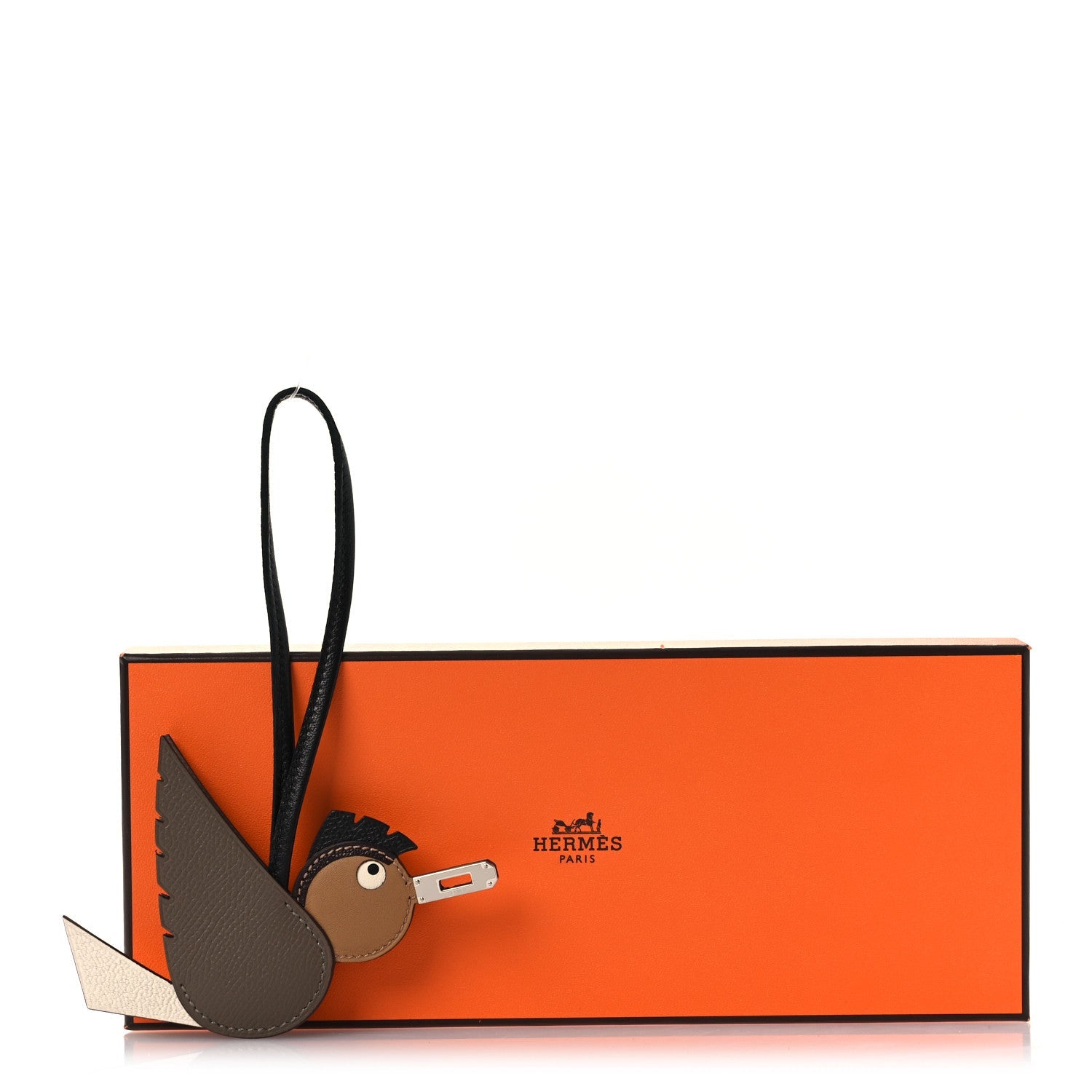 Epsom Swift Chevre Mysore Birdy Bag Charm Etoupe Nata Biscuit Rouge Sellier Black