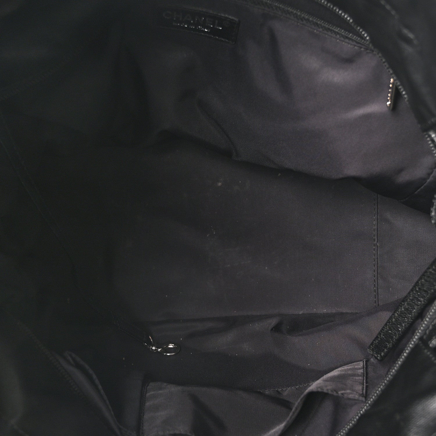 Coated Canvas Large Paris Biarritz Tote Black