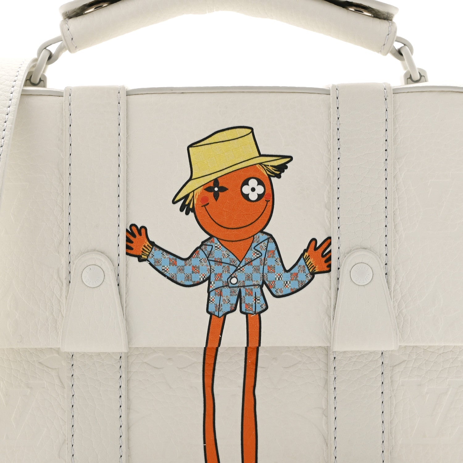 Taurillon Monogram LV Friends Soft Trunk Messenger White