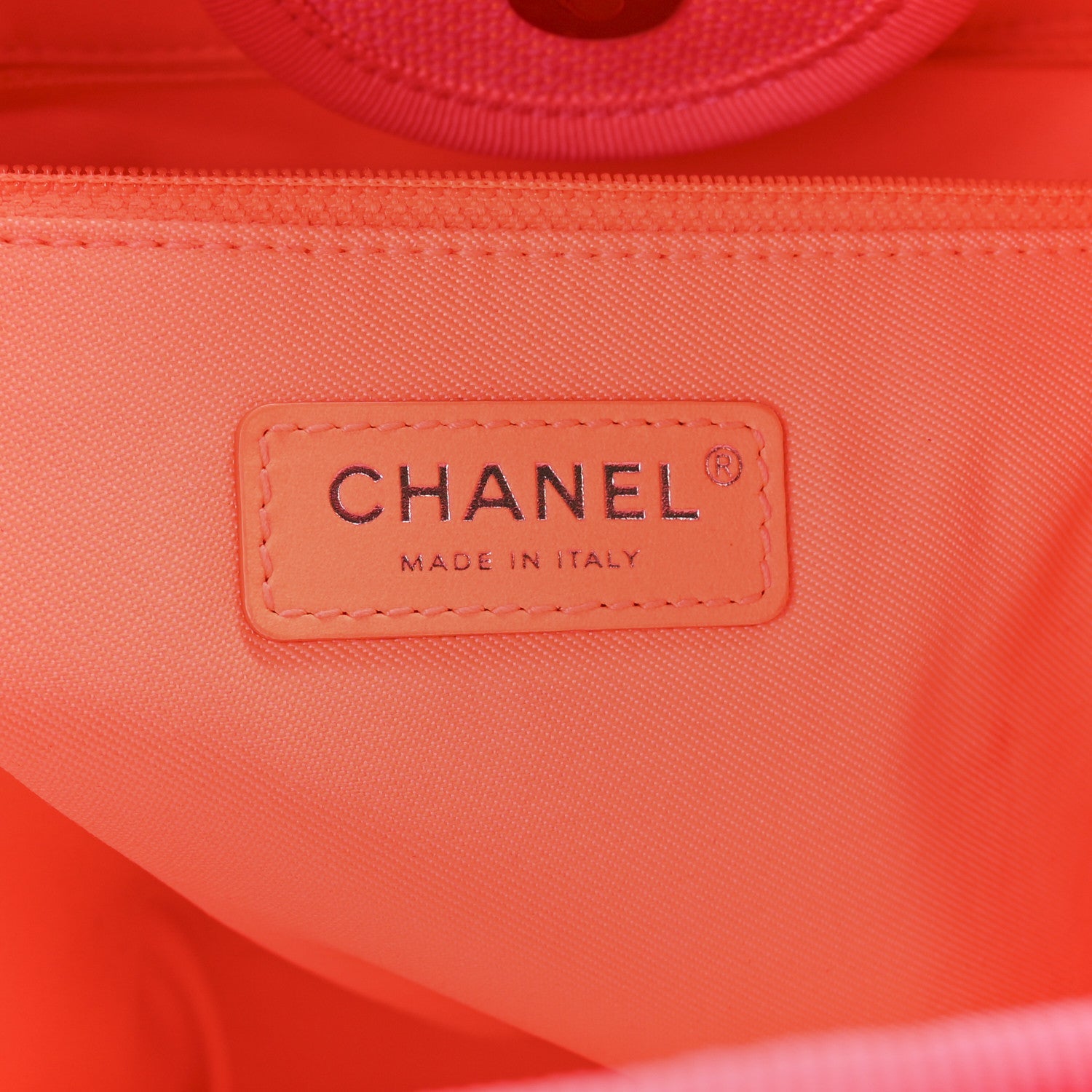 Mixed Fibers Calfskin Medium Deauville Tote Pink Orange