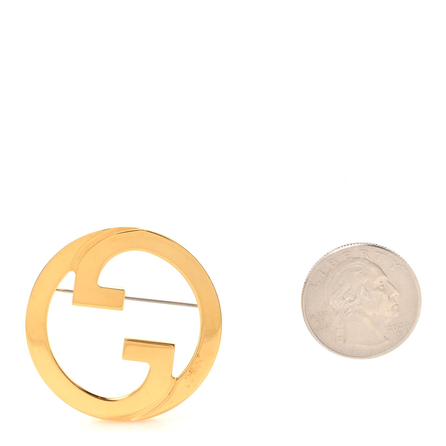 Metal Blondie Brooch Gold