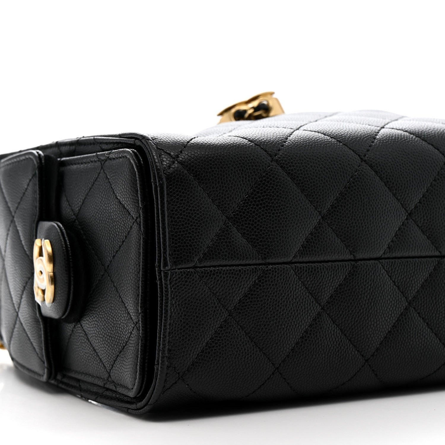 Caviar Quilted Mini Chanel 25 Handbag Black