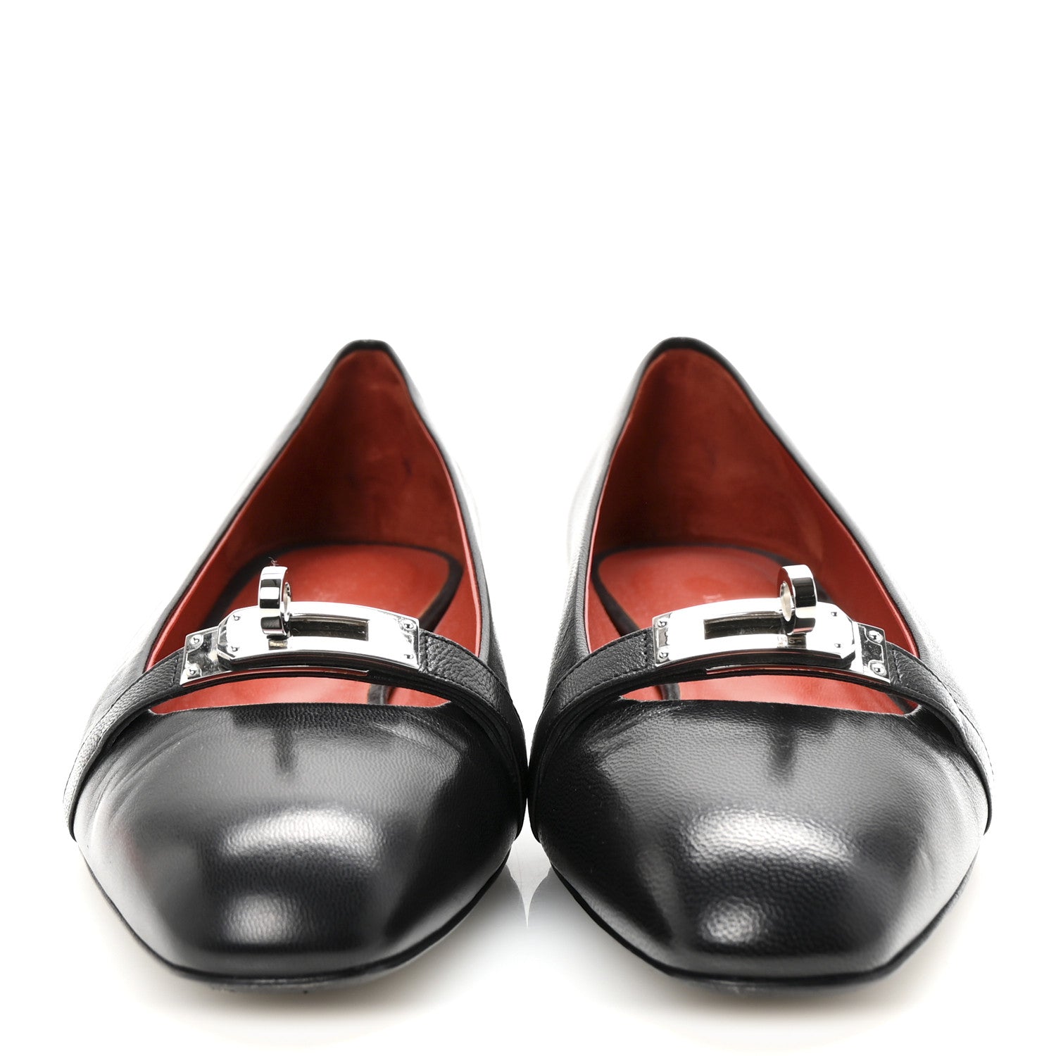 Goatskin Bilbao Ballerina Flats 37.5 Black