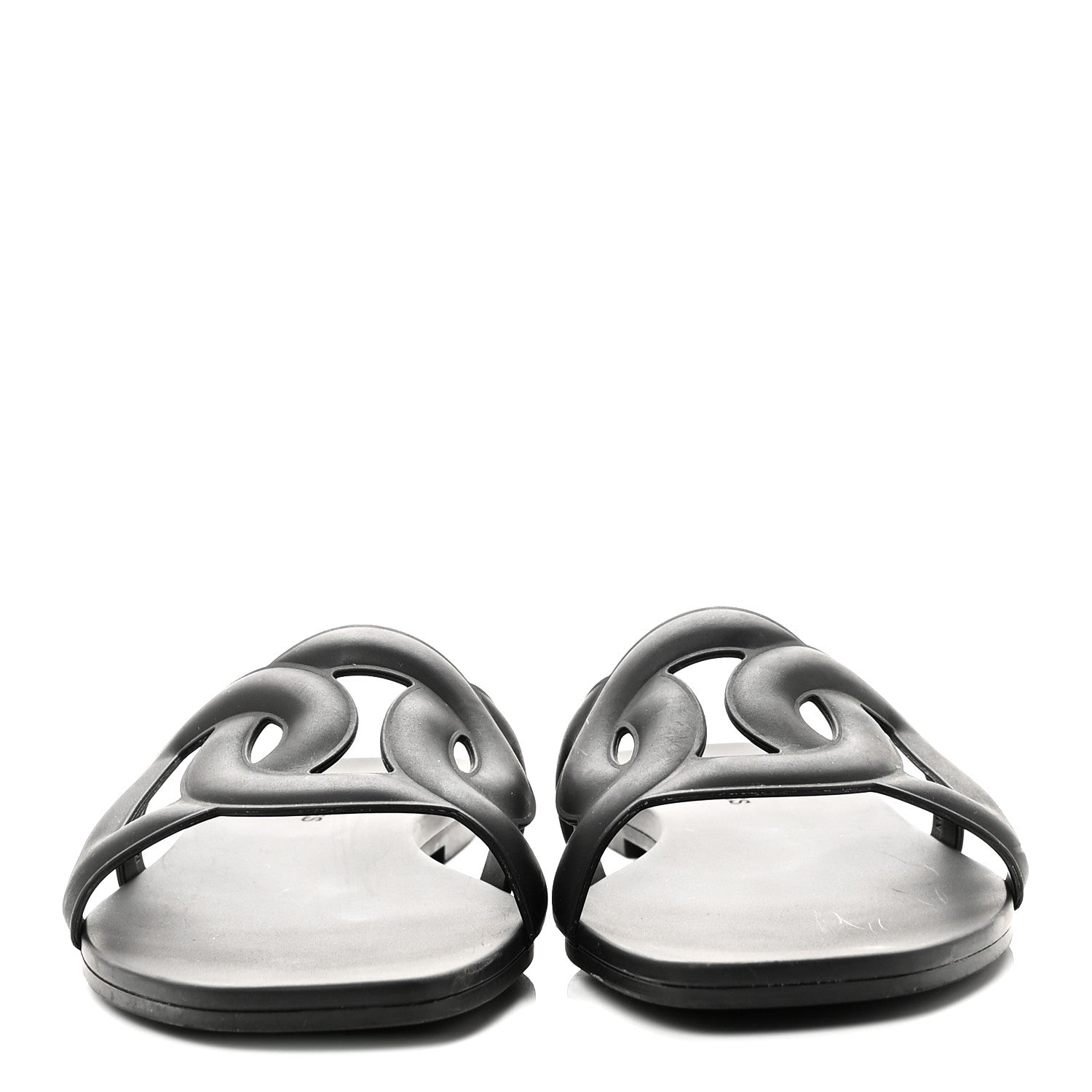 Rubber Aloha Sandals 35 Black