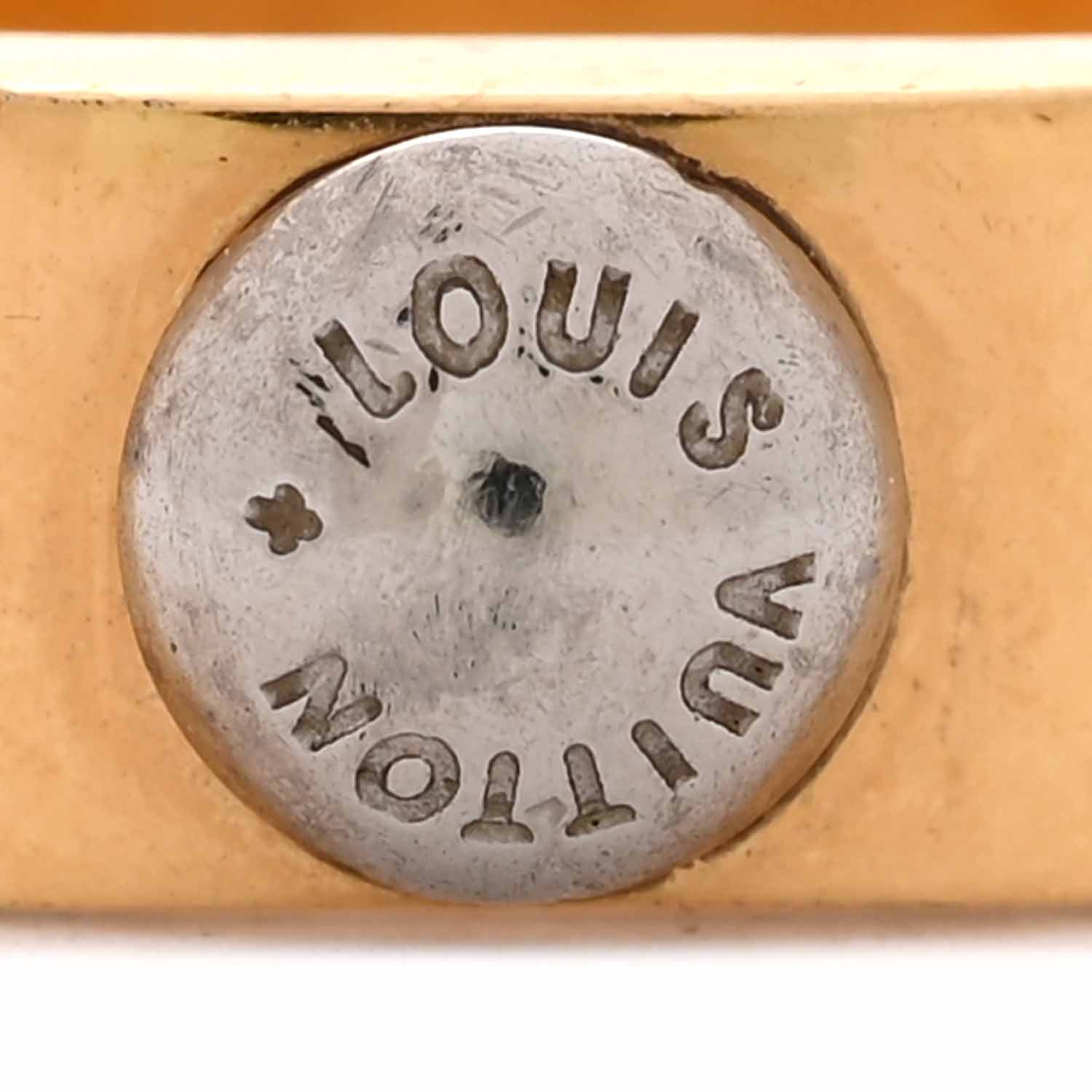 Brass Monogram Engraved Nanogram Ring S Gold