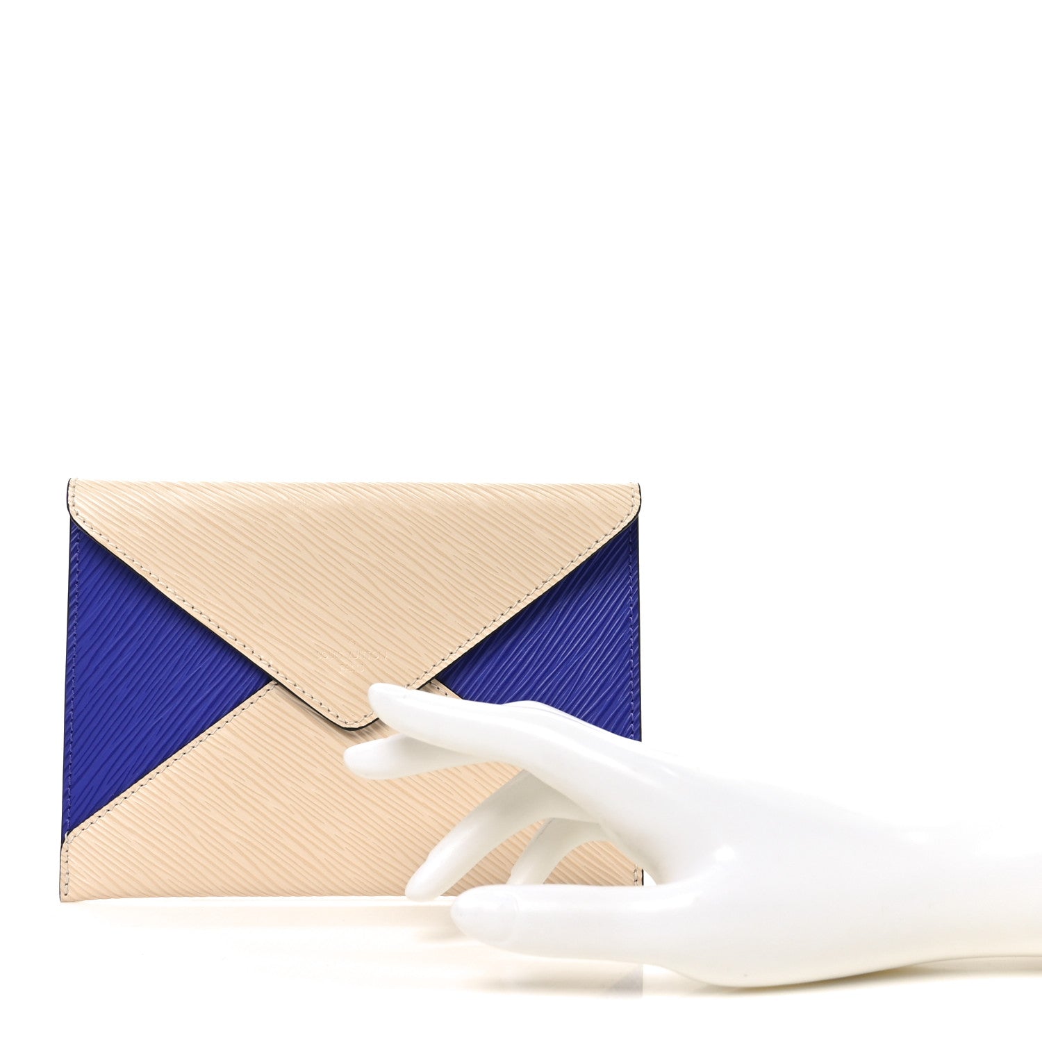 Epi Envelope Pouch Beige Figue