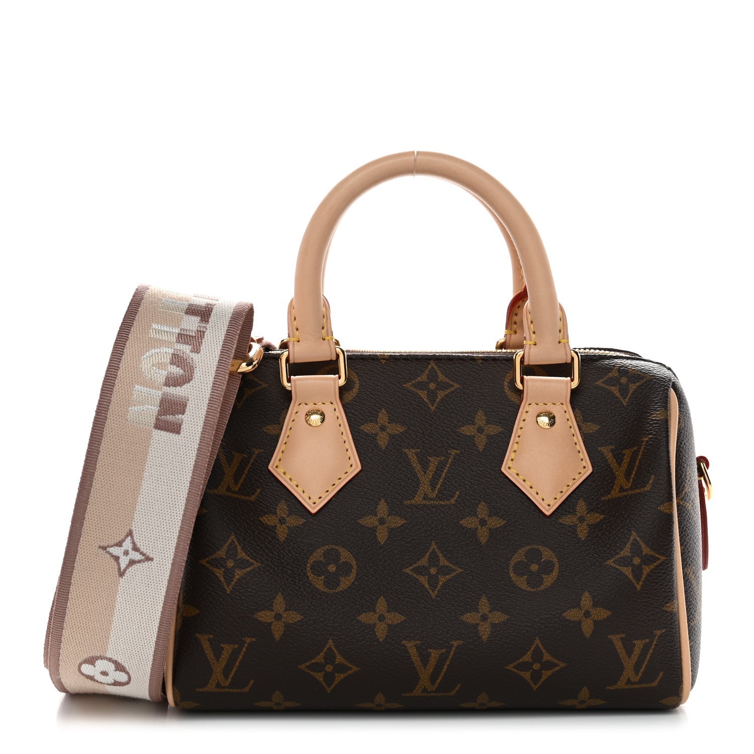 Monogram Speedy Bandouliere 20 Beige
