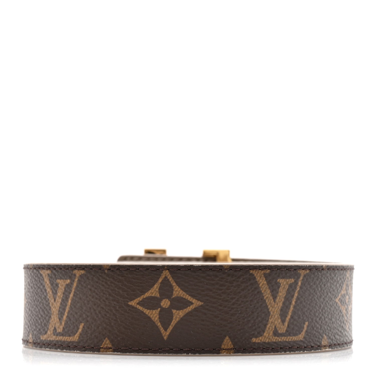 Calfskin Monogram 30mm LV Initiales Reversible Belt 90 36 Beige