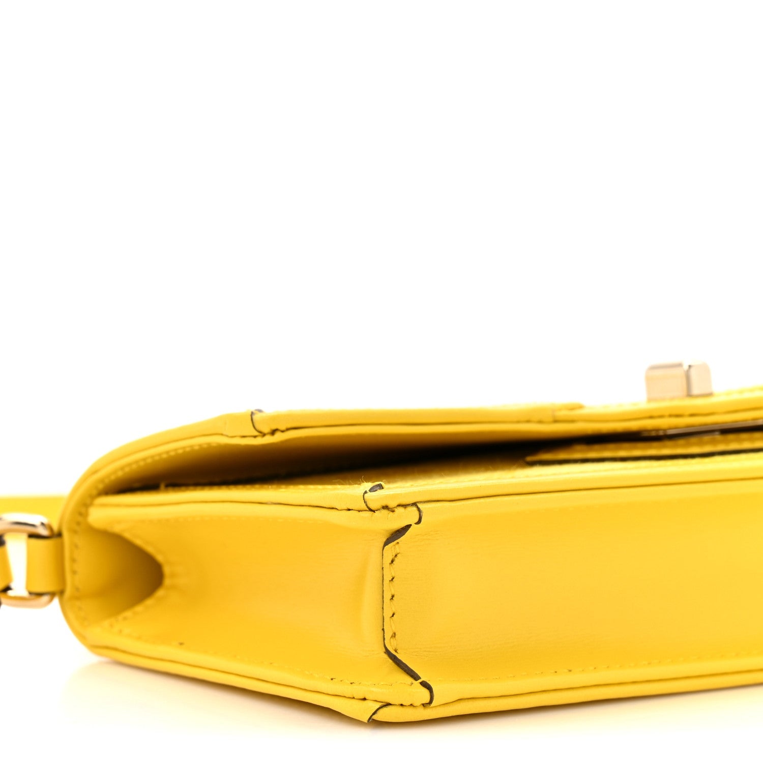 GG Monogram Scratch Lux Calfskin Mini Luce Shoulder Bag Yellow