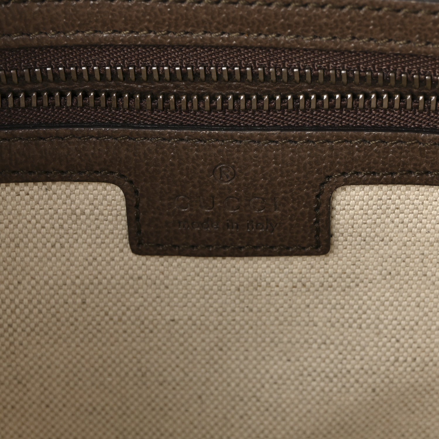 GG Supreme Monogram Textured Dollar Calfskin Web Ophidia Wristlet Shoulder Bag Beige Ebony New Acero