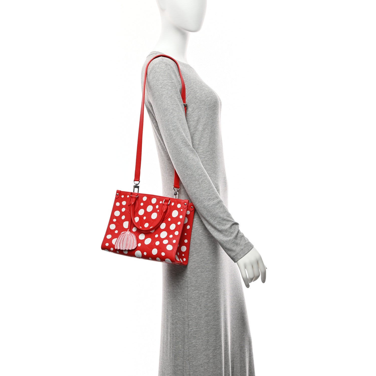 LV X YK Empreinte Infinity Dots Onthego PM Rogue White
