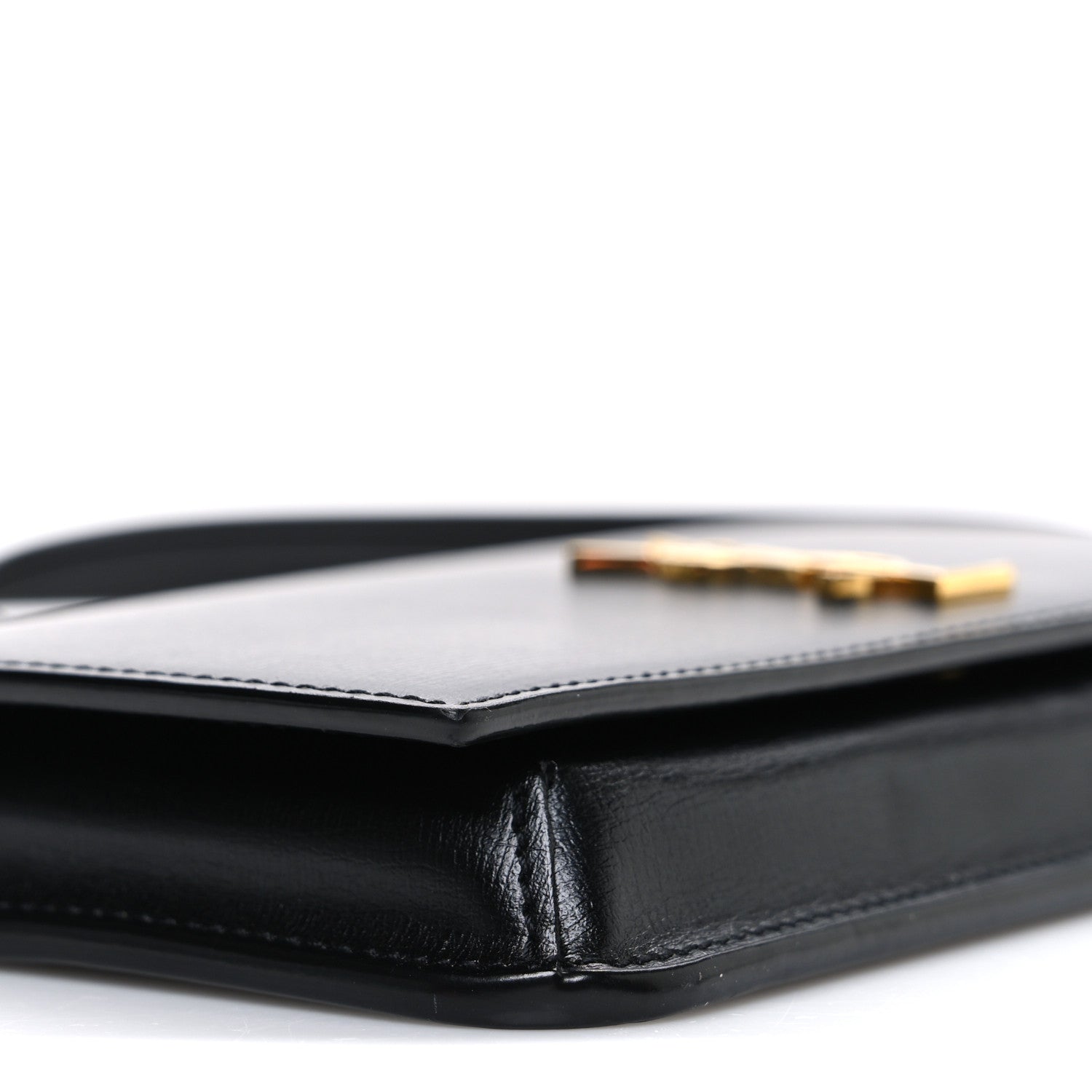 Smooth Calfskin Monogram Phone Holder Crossbody Black