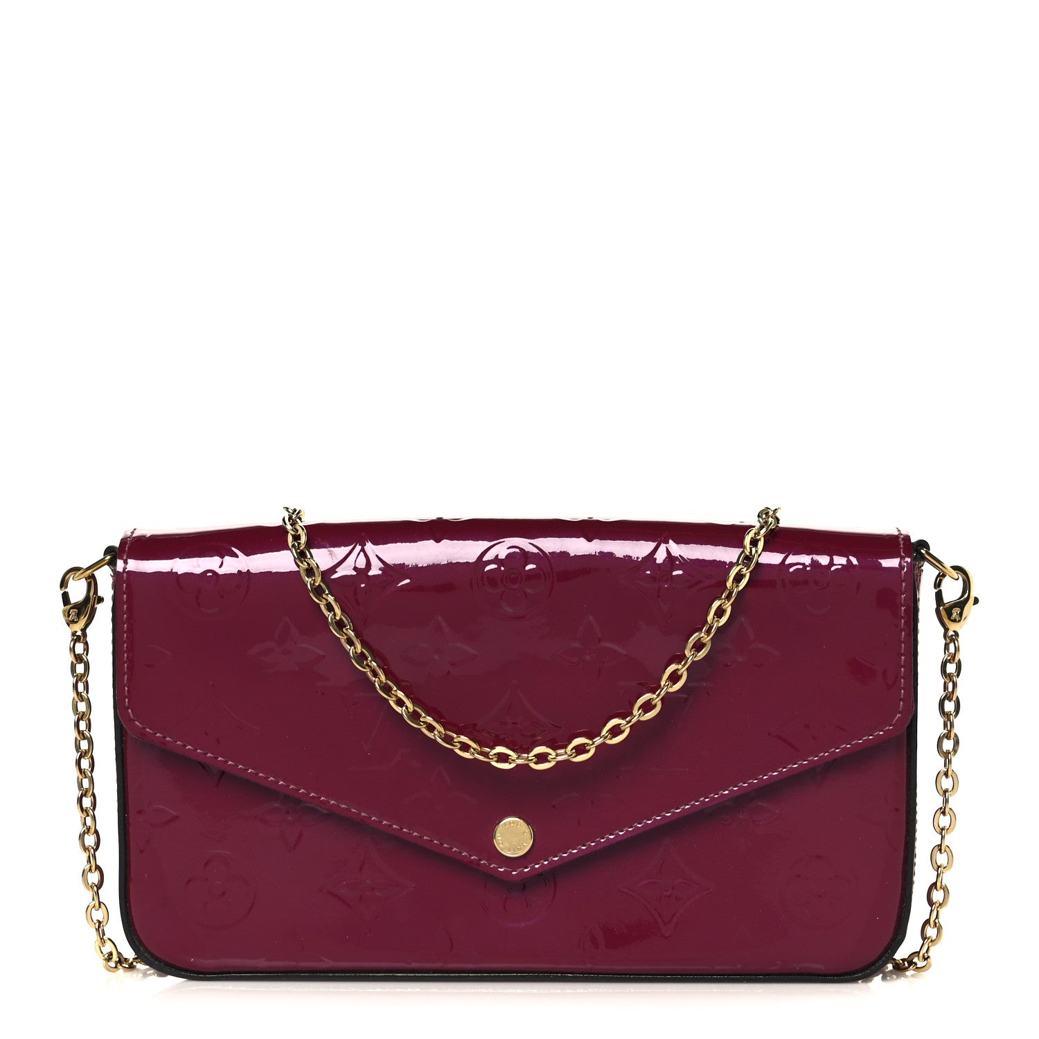 Vernis Felicie Chain Wallet Magenta