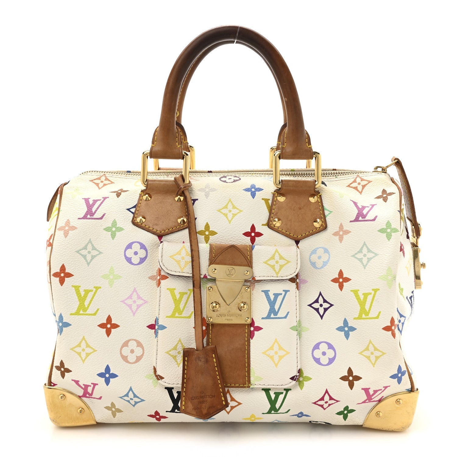 Monogram Multicolor Speedy 30 White
