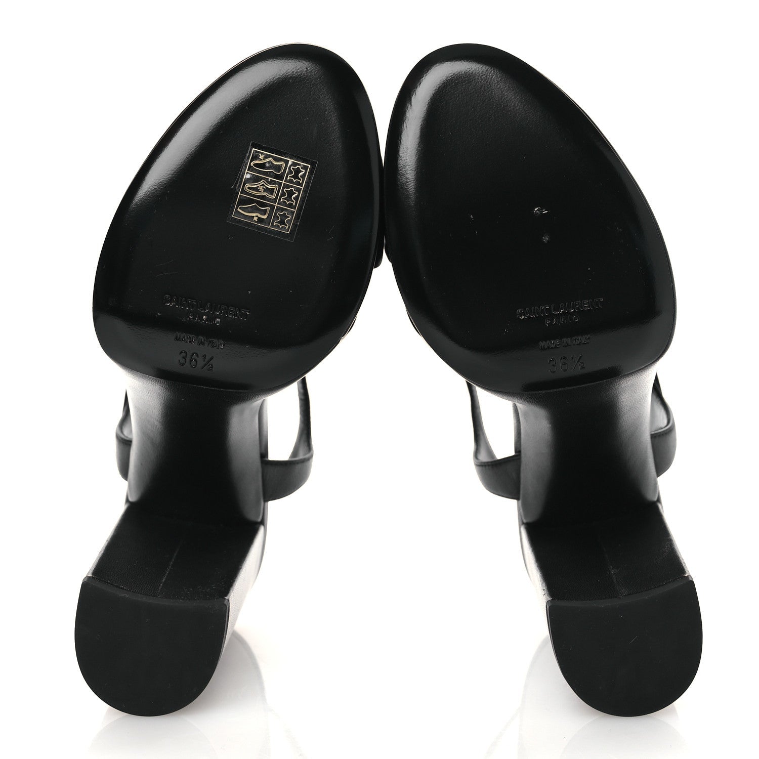 Vendome Bianca 85 Platform Sandals 36.5 Black